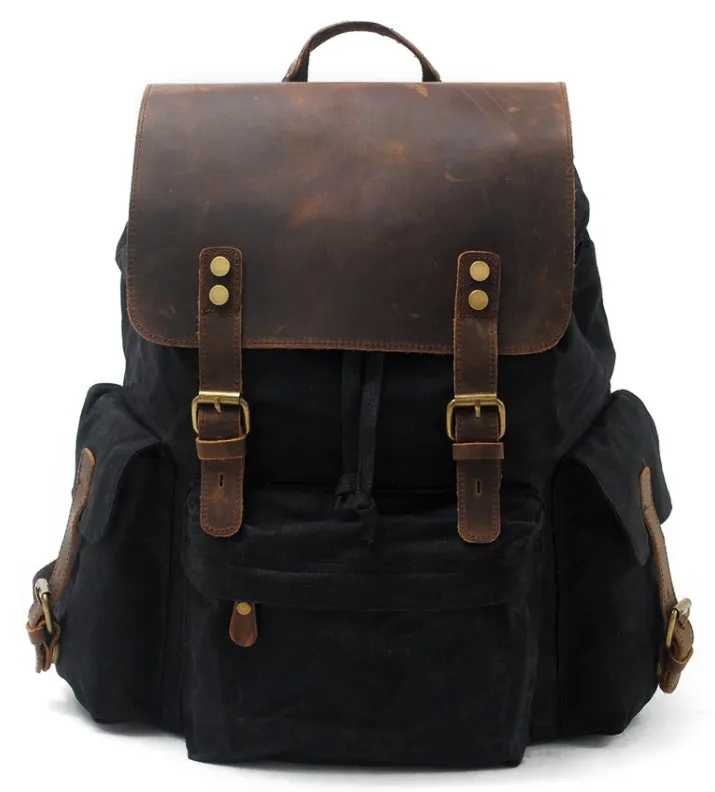 Waxed Canvas Backpack  | Mount Rainier