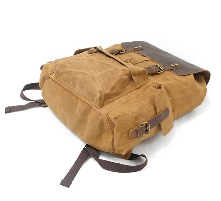 Waxed Canvas Backpack  | Mount Rainier