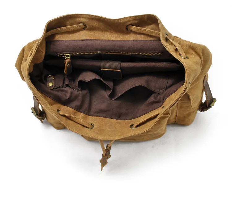 Waxed Canvas Backpack  | Mount Rainier