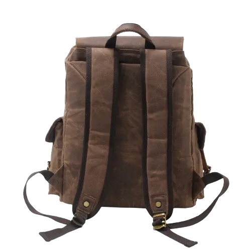 Waxed Canvas Backpack  | Mount Rainier