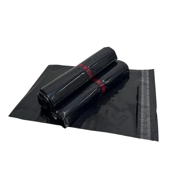 Wholesale 10,000pcs 350mm x 480mm   40mm Poly Mailing Courier Satchels - Black