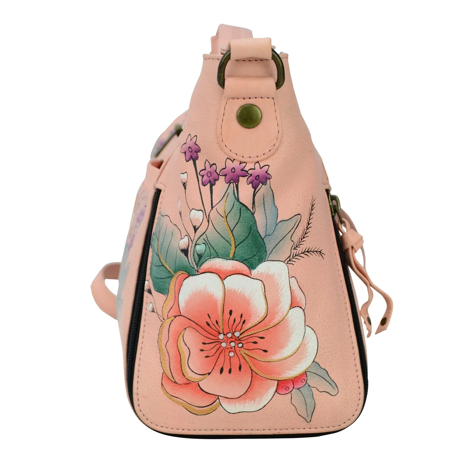 Wide Crossbody Satchel - 7306