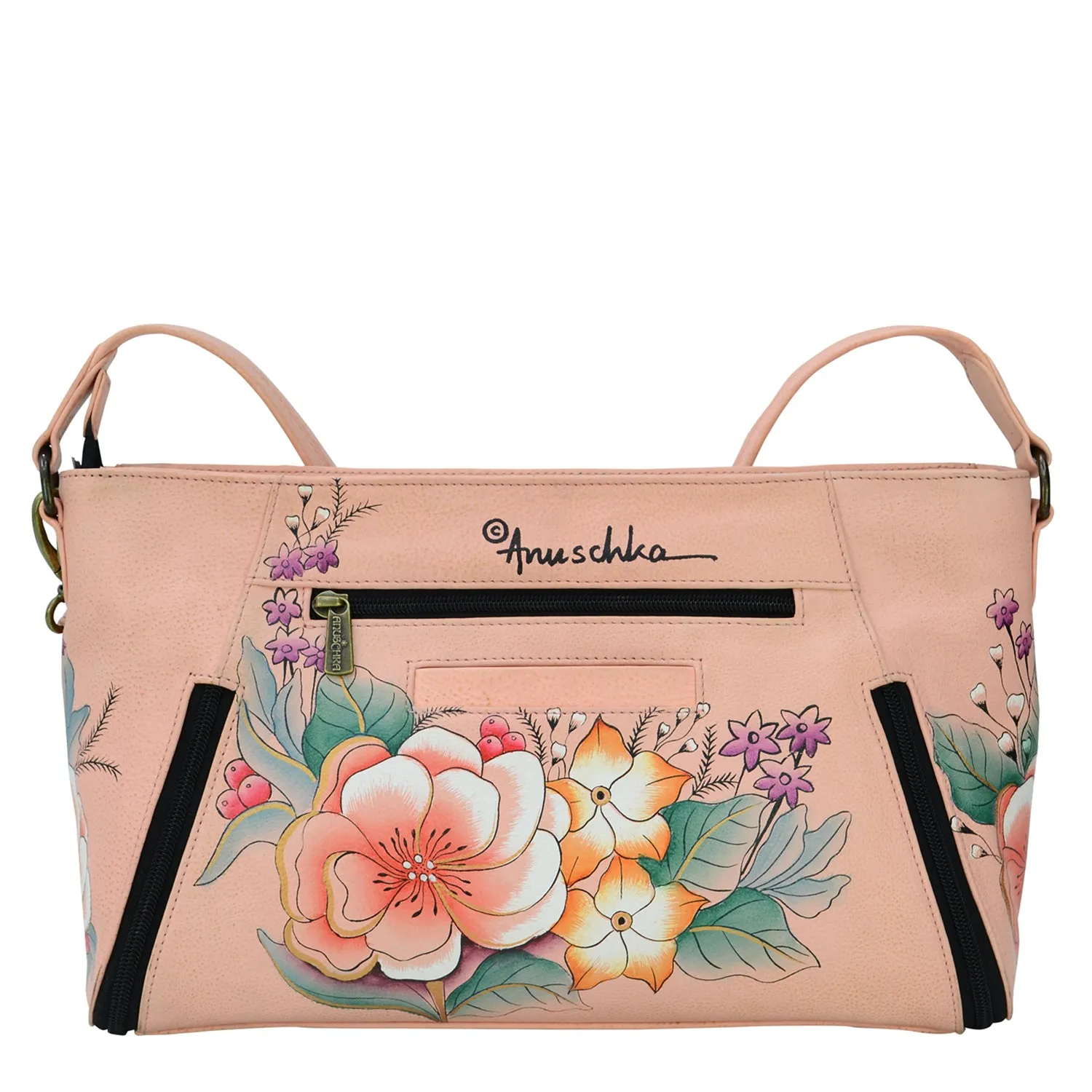 Wide Crossbody Satchel - 7306