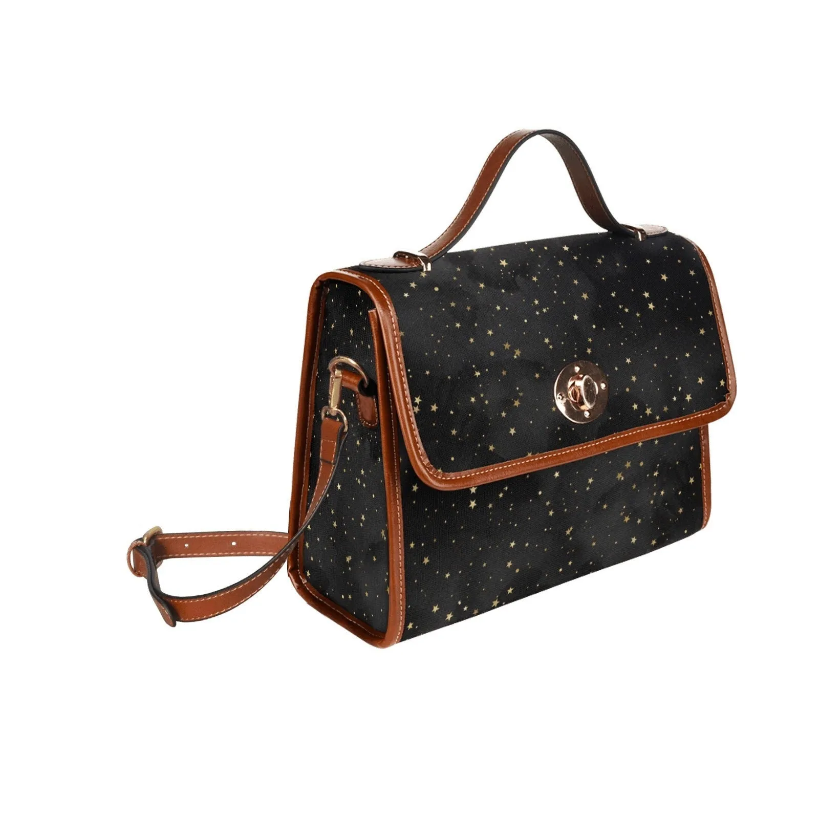 Witch Canvas Satchel bag, Dark Faecore Witchcore Cross Body purse, Canvas Witch Handbag, Mystical Fairy Mushrooms Boho Purse