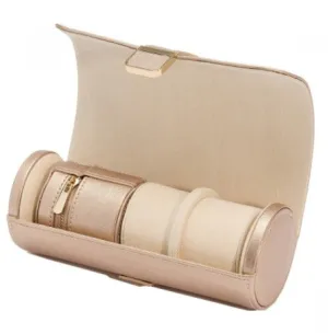 Wolf Palermo Double Watch Roll with Jewelry Pouch