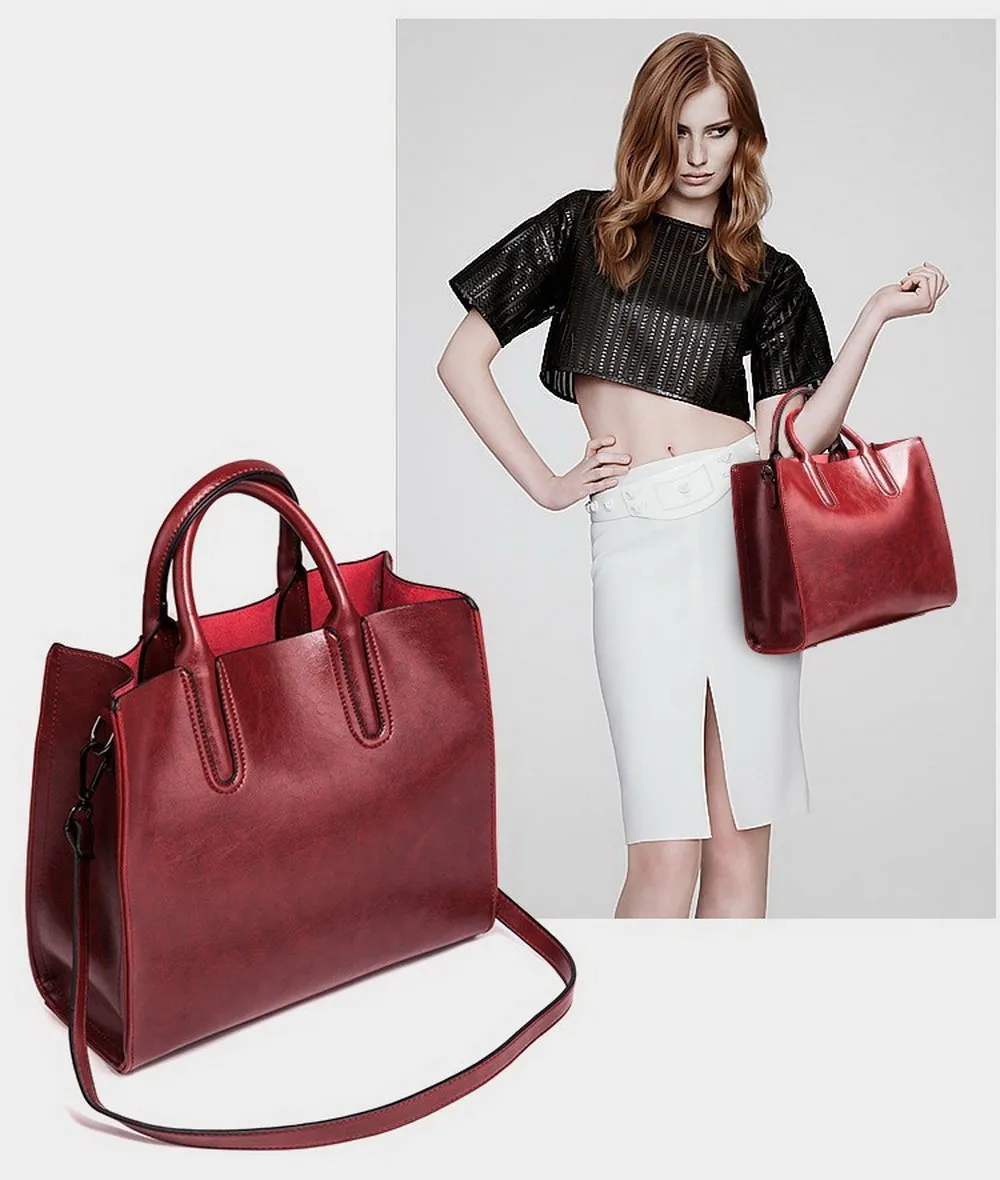 Women Leather Bags Famous Brands Handbag
