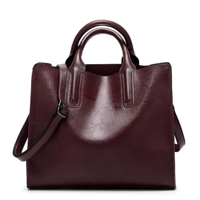 Women Leather Bags Famous Brands Handbag