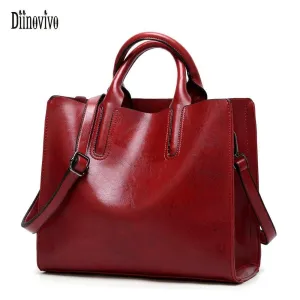 Women Leather Bags Famous Brands Handbag