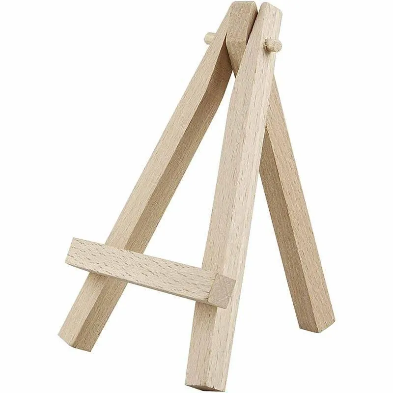 Wooden Artist Mini Easel Stand For Painting Canvas 12 cm Display Beech Wood x 10