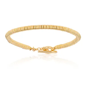 Yellow Gold Small Beaded Bracelet