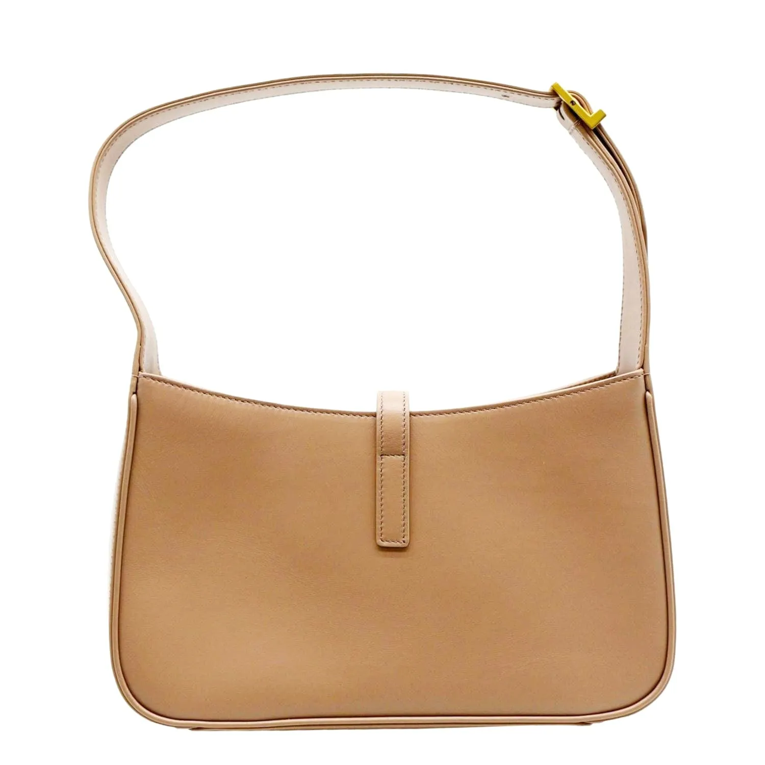 YVES SAINT LAURENT Le 5 A 7 Leather Satchel Bag Rosy Sand