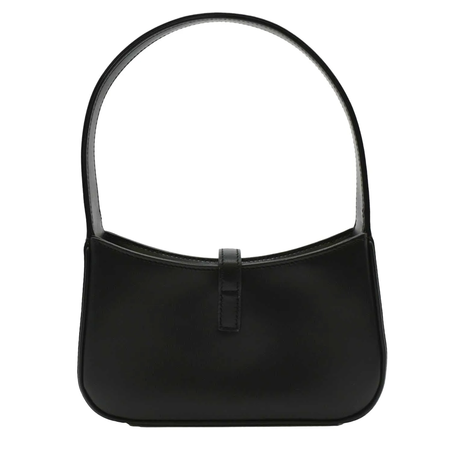 YVES SAINT LAURENT Le 5 A 7 Mini Leather Satchel Bag Black