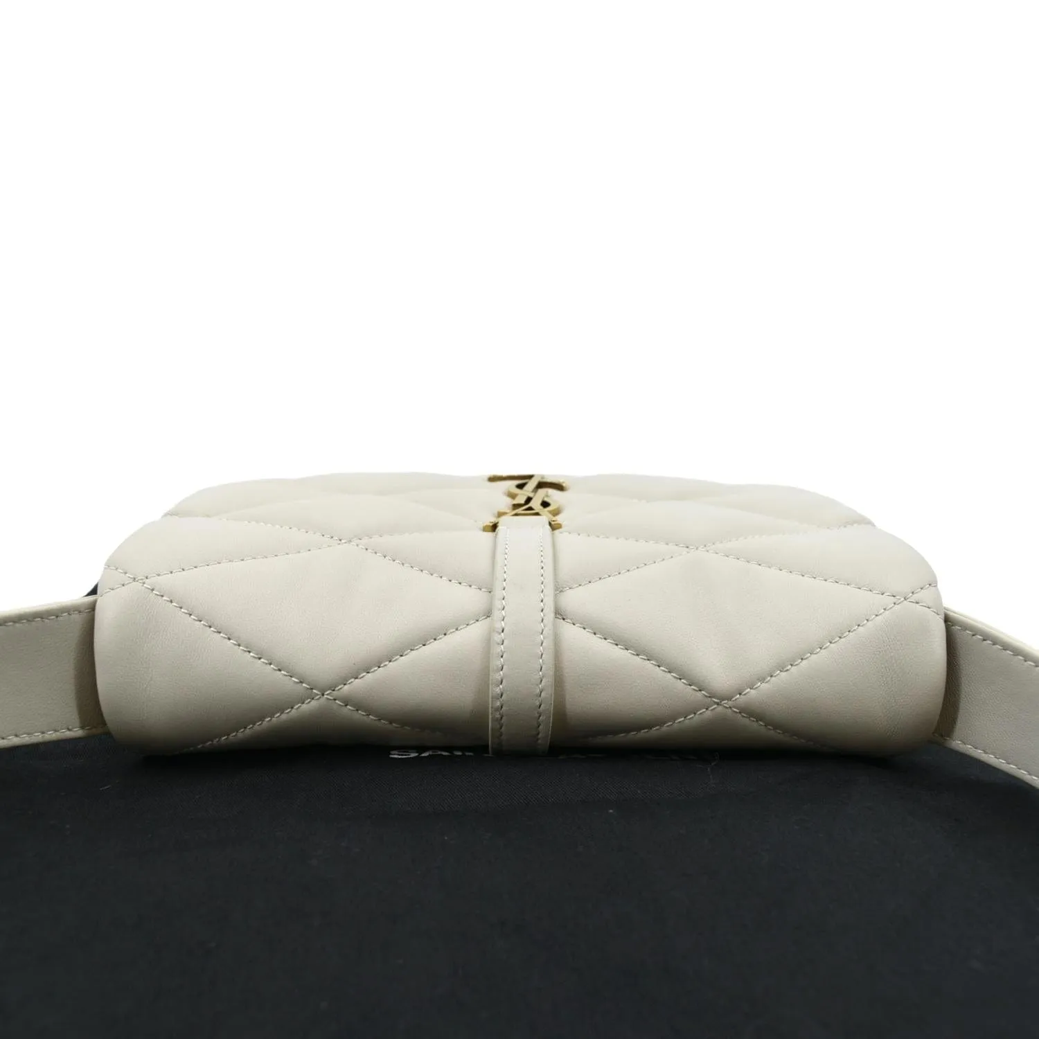 YVES SAINT LAURENT LE 57 Quilted Lambskin Leather Hobo Bag Antique Vintage