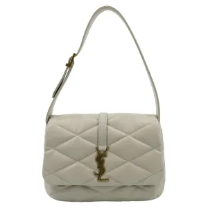 YVES SAINT LAURENT LE 57 Quilted Lambskin Leather Hobo Bag Antique Vintage