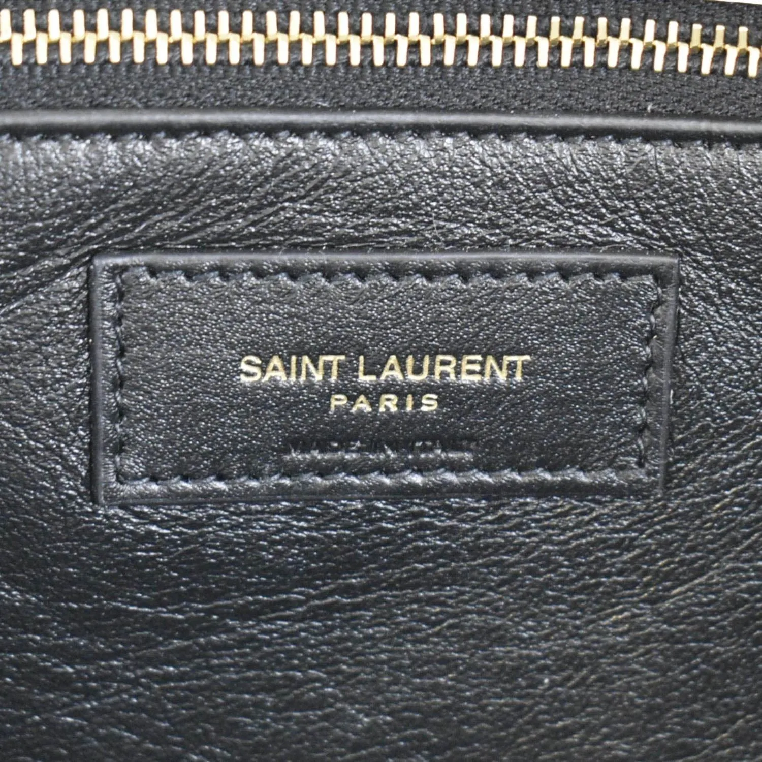 YVES SAINT LAURENT Sade Puffer Quilted  Leather Envelope Clutch Off White