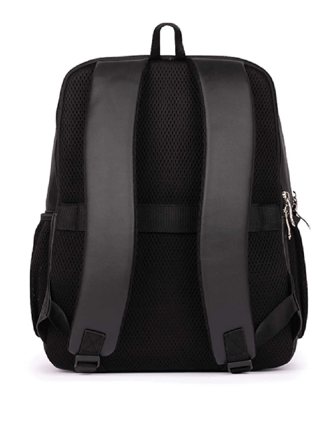 ZOUK Women Chevron Printed Vegan Leather Backpack With Compression Straps-Up to 16 inch
