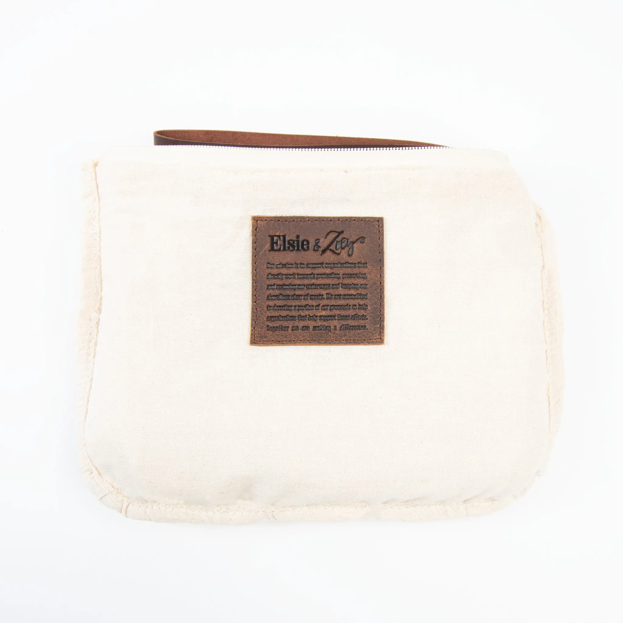 Zyla Jute Leather Handle Clutch